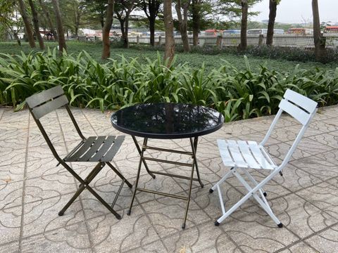 Bộ Bàn Mặt Tròn Và 2 Ghế Pisco Mini