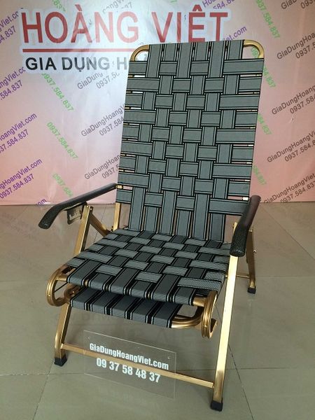 Ghế Bố Sơn Vàng Dây Dù Lợi An – Bền Bỉ & Thoải Mái Cho Mọi Không Gian