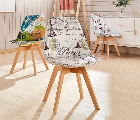 Ghế Eames Paris Bọc Vải Lót Đệm