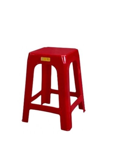 Ghế Nhựa Cao GH05 Fataco Màu Đỏ Mặt Trơn Cao Cấp