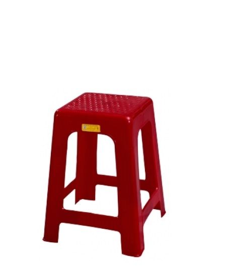 Ghế Nhựa Cao GH010 Fataco Màu Đỏ Đậm Cao Cấp