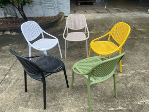 Ghế Nhựa Dựa Đúc Coffee HV3060