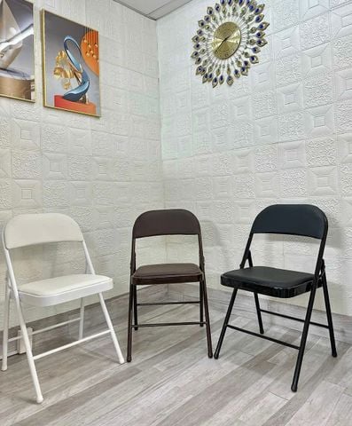 Ghế Sắt Xếp Cherry Có Đệm Nhiều Màu