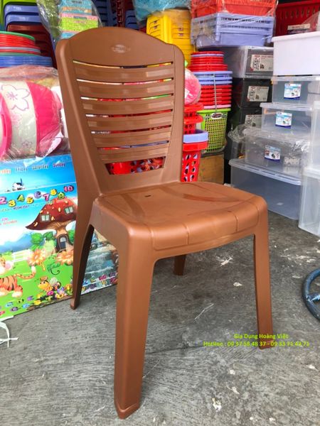 Ghế Nhựa Vita Màu Nâu Cao Cấp