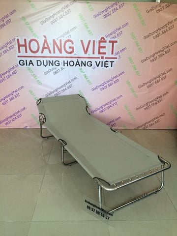 Giường Bố Xếp Inox Rộng 75cm