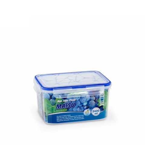 Hộp thực phẩm Matsu chữ nhật 2400ml