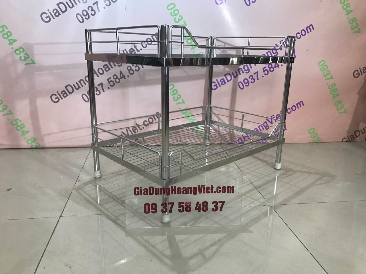 Kệ để chén inox 304 2 tầng| kệ chén inox 304 40 x 60 cm – CTY TNHH ...