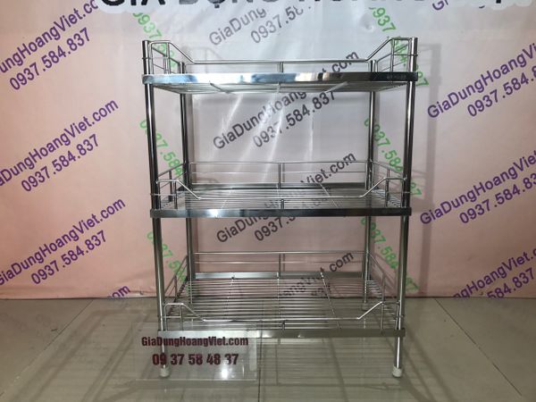 Kệ để chén inox 304 3 tầng