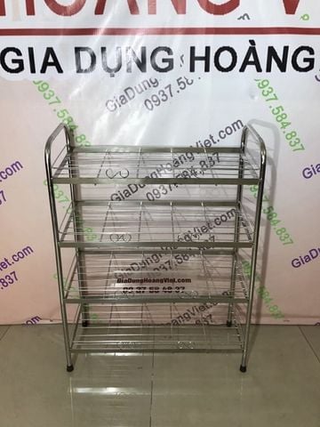 Kệ Giầy Dép Inox 304 4 Tầng