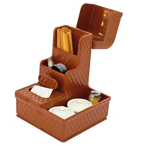 Khay Nhựa Đựng Đũa Có Nắp Gia Vị Hộp Giấy