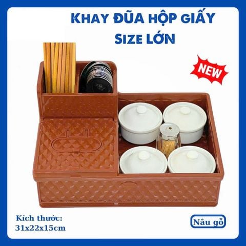 Khay Nhựa Đựng Đũa, Hộp Giấy, Gia Vị