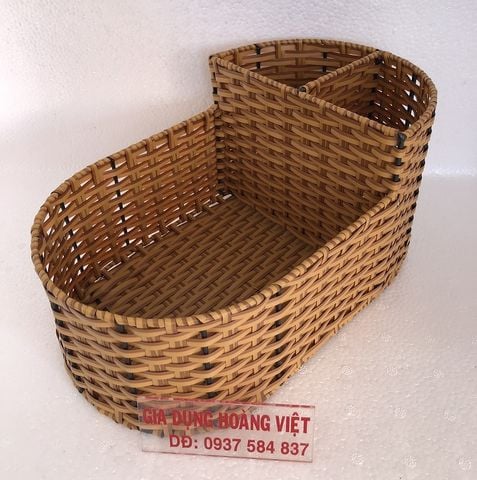 KHAY ỐNG ĐŨA KÈM GIA VỊ GIẢ MÂY OVAL