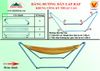 Bộ Khung Võng Sắt Sơn Tĩnh Điện Kỹ Thuật Cao Và Lưới Loại A Cán Thép 50 Chấn Thái Sơn - 2,5 x 0,78m