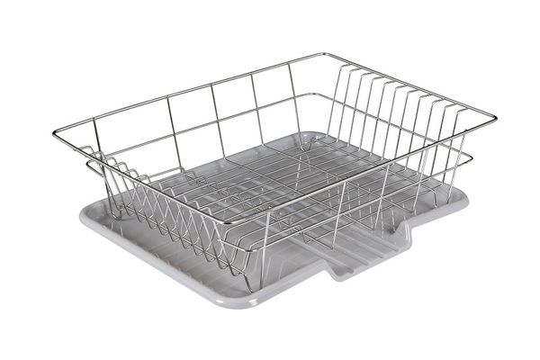 Rổ Úp Chén Dĩa Inox Có Khay Thoát Nước