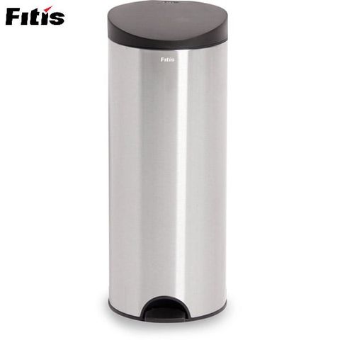 Thùng Rác Inox Fitis Đạp Tròn Lớn 15Lít