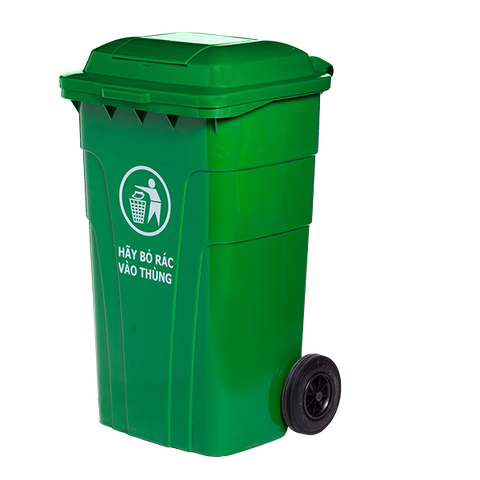 Thùng Rác Công Cộng Hiệp Thành 150L Nắp Hở