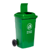 Thùng Rác Công Cộng Hiệp Thành 150L Nắp Hở