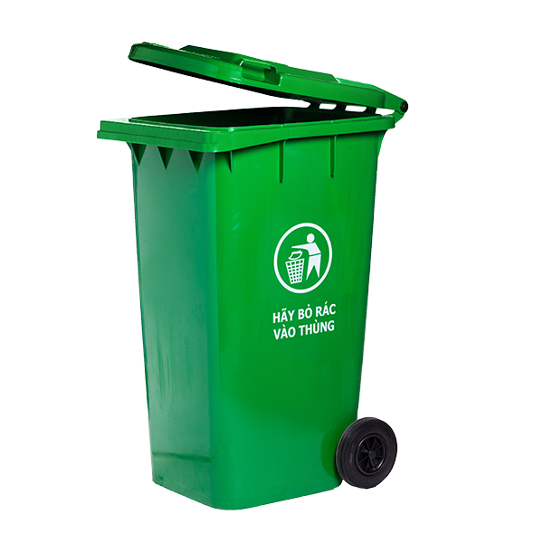 Thùng Rác Công Cộng Hiệp Thành 240L Nắp Kín
