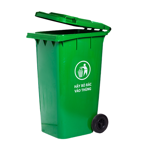 Thùng Rác Công Cộng Hiệp Thành 240L Nắp Kín