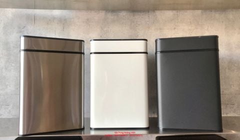 Thùng Rác Inox Khách Sạn Vuông