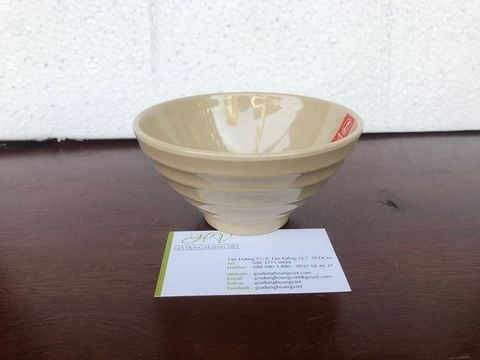 Chén Melamine Xoắn BV020-5 Màu Nâu Đá Superware - 12.2 x 12.2 x 6.1 | 390ml