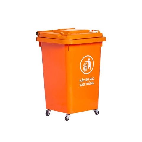 Thùng Rác Công Cộng Hiệp Thành 60L Có Bánh Xe