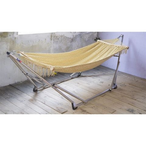 Bộ Võng Xếp Inox Lưới Thủ Công Trường Thọ