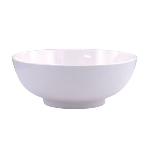 Tô Melamine Tròn VCP A6107 - A4 Top Thành Dày Màu Trắng Trơn Vinh Cơ - 18 x 7,5cm