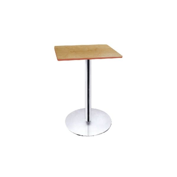 Bàn Trà Mặt Vuông, Chân Trụ Inox 3TT0502-06P - 600 x 600 x 740mm