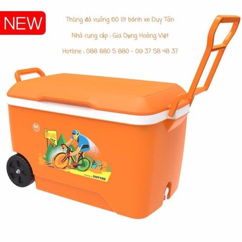 Thùng Đá Vuông Bánh Xe 60 Lít Duy Tân