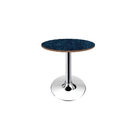 Bàn Trà Mặt Tròn, Chân Trụ Thép Mạ Chrome 3TT1011 - 600 x 600 x 620mm