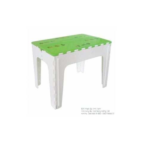 Bàn Xếp Nhựa PP Mặt Chữ Nhật Vinh Nam - 45 x 65cm (Rộng x Dài)