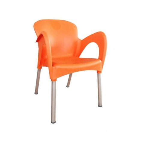 Ghế Cafe Nhựa Đúc Nữ Hoàng, Chân Inox 201, Nhiều Màu Hoàng Việt - 582 x 555 x 780mm