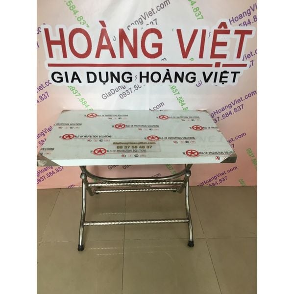 Bàn Chữ Nhật 70 x 120cm Inox 201