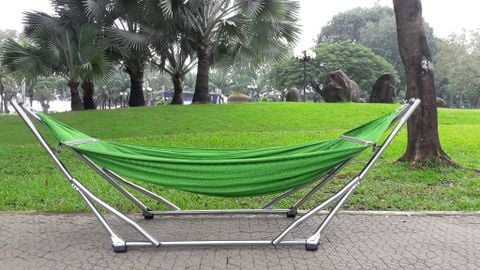 Bộ Võng Xếp Inox Mạ Crom Cao Cấp Tín Thành Phát