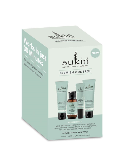 Sukin Combo Bộ Sản Phẩm Ngăn Ngừa Mụn Blemish Control