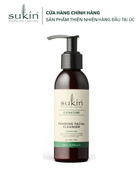 HSD 2027 Sukin Sữa Rửa Mặt Tạo Bọt Foaming Facial Cleanser 125ml