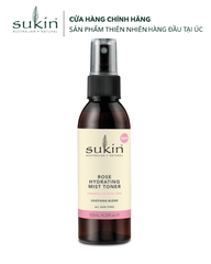 [HSD 2027] Sukin Nước Hoa Hồng Nguyên Chất Cấp Ẩm Kiêm Xịt Khoáng Rose Hydrating Mist toner 125ml
