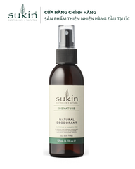 [HSD 2027] Sukin Xịt Khử Mùi Khô Thoáng Tự Nhiên Natural Deodorant 125ml