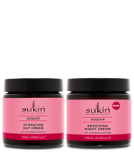 [HSD 2027] Combo Kem Dưỡng Ngày & Kem Dưỡng Đêm Tầm Xuân Sáng Mịn Da Sukin Rosehip 120ml