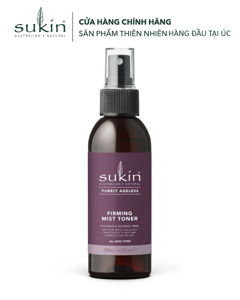 HSD 2027 Sukin Toner Cấp Ẩm Kiêm Xịt Khoáng Săn Chắc Và Chống Lão Hóa Purely Ageless Firming Mist Toner 125ml