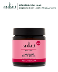 [HSD 2027] Sukin Kem Dưỡng Đêm Tầm Xuân Sáng Mịn Da Rosehip Enriching Night Cream 120ml