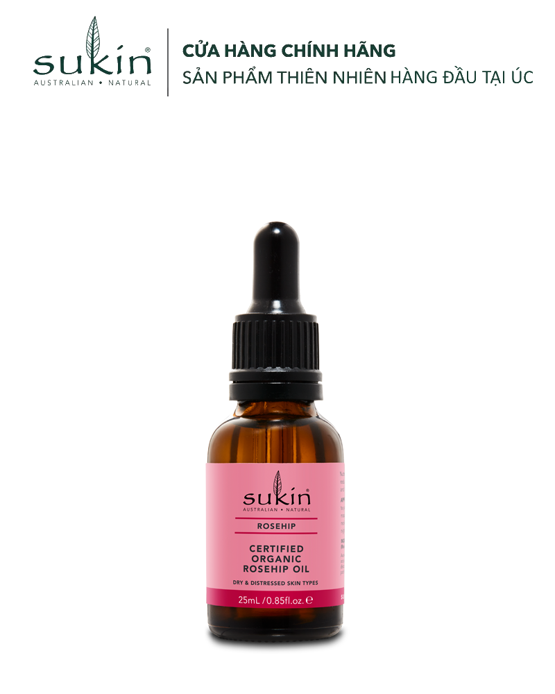 [HSD 2027] Sukin Dầu Dưỡng Tầm Xuân Hữu Cơ Nguyên Chất Sukin Rosehip Oil 25ml