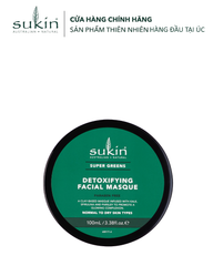 [HSD 2027] Sukin Mặt Nạ Đất Sét Sáng Da Super Greens Detoxifying Facial Masque 100ml