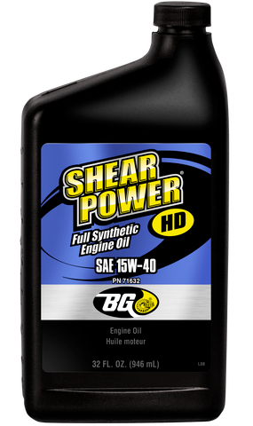  BG Shear Power® HD Full Synthetic Engine Oil 15W-40 