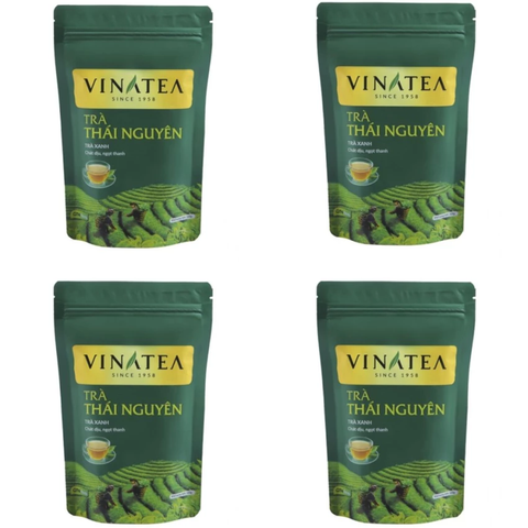  Combo 4 gói trà Vinatea Thái Nguyên sợi rời túi ziplock 100g 