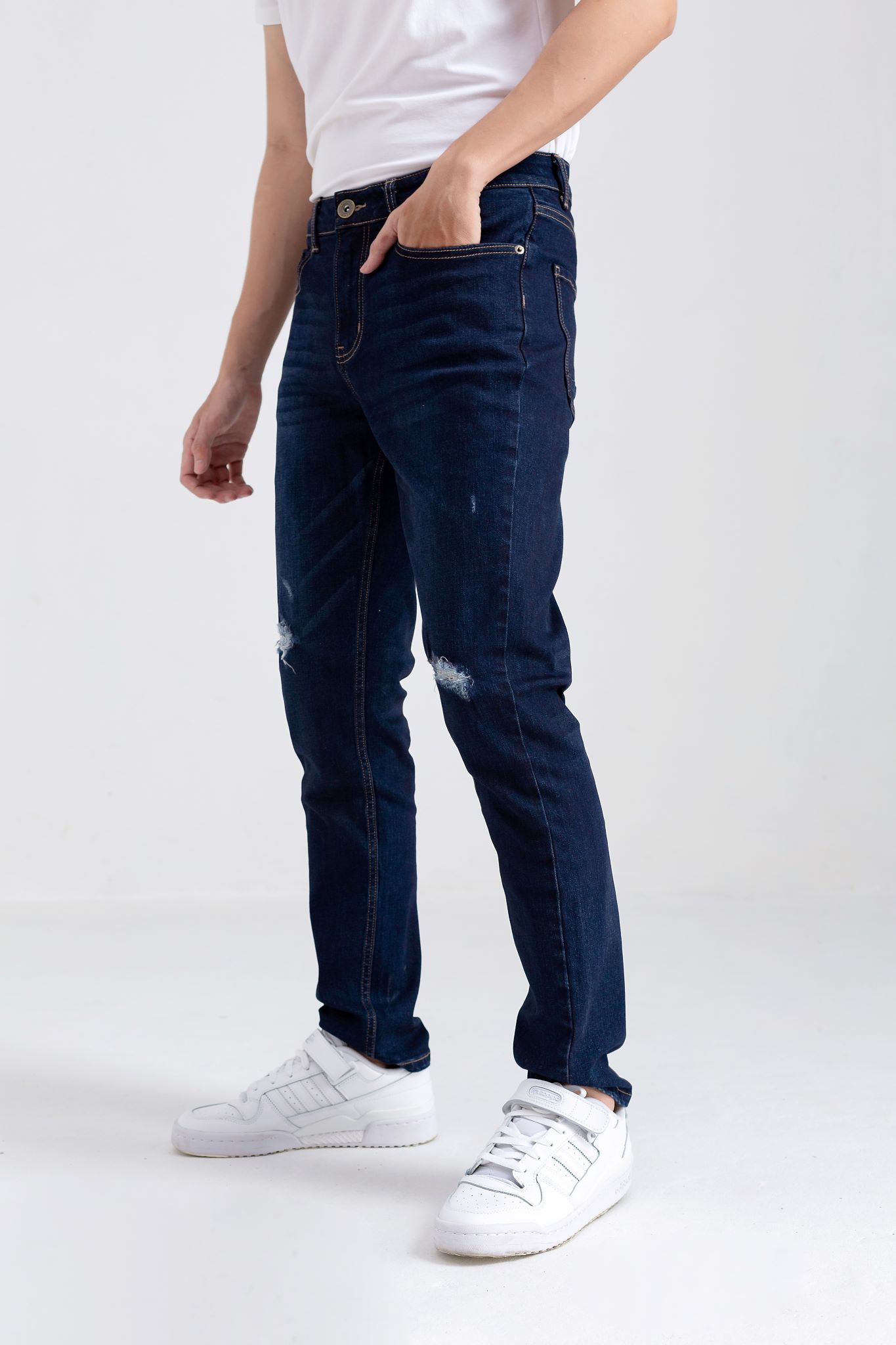 Quần dài Jeans Slim rách MJE 1012 - 