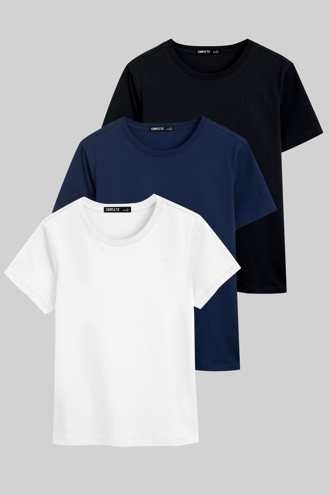 Combo 3 áo thun Basic Cổ tròn MTS 1325 S - 