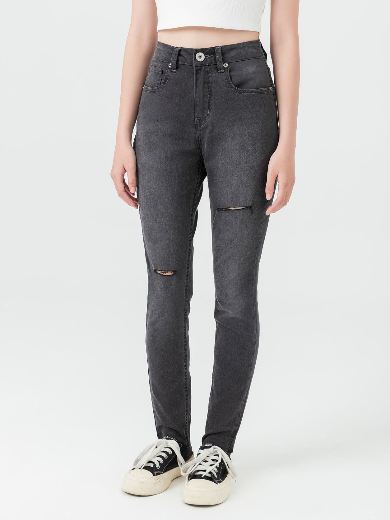  Quần Jeans Nữ Skinny Rách Gối WJE 2012 