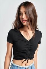 Áo Thun Kiểu Nữ Croptop Rút Dây WTS 2128